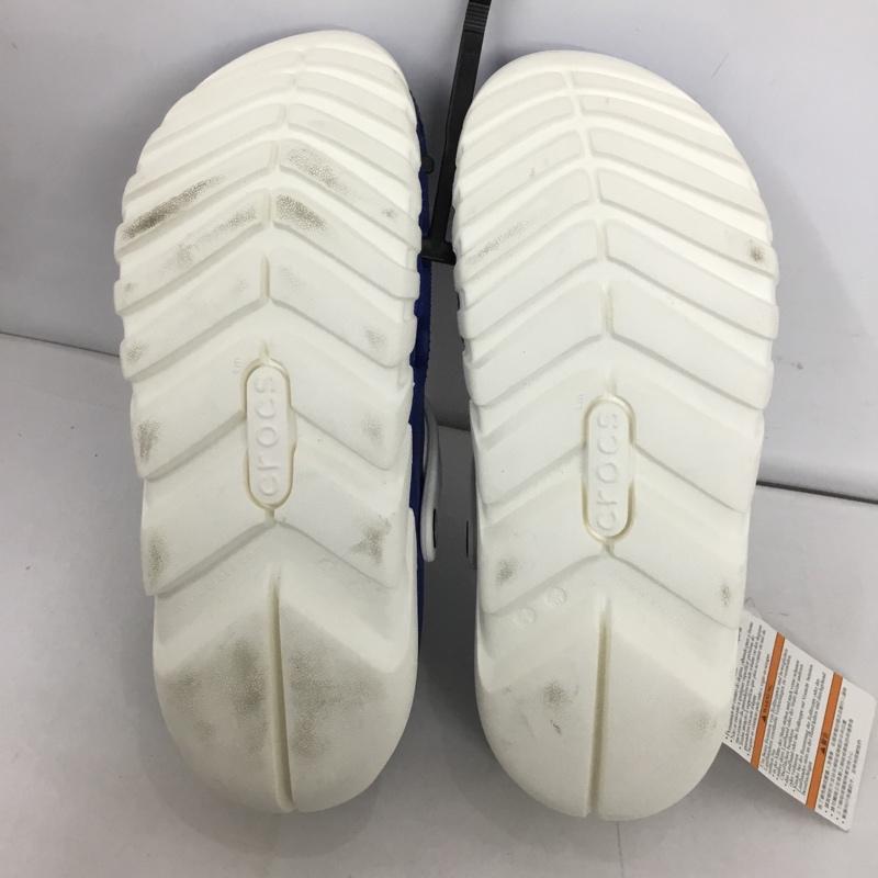 クロックス crocs サンダル サンダル 27.0cm 無地 白 / ホワイト / X 青 / ブルー /  メンズ USED 古着 中古 10125459