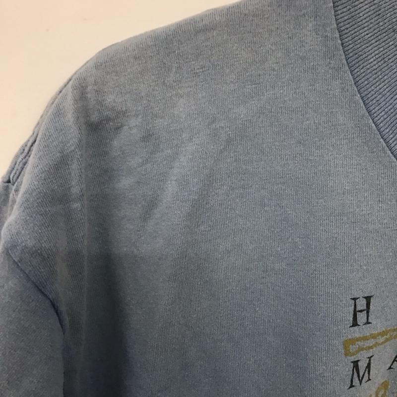 ナイキ NIKE Tシャツ 半袖 半袖カットソー プリントTシャツ クルーネックカットソー L プリント 水色 / ライトブルー /  メンズ USED 古着 中古 10145243