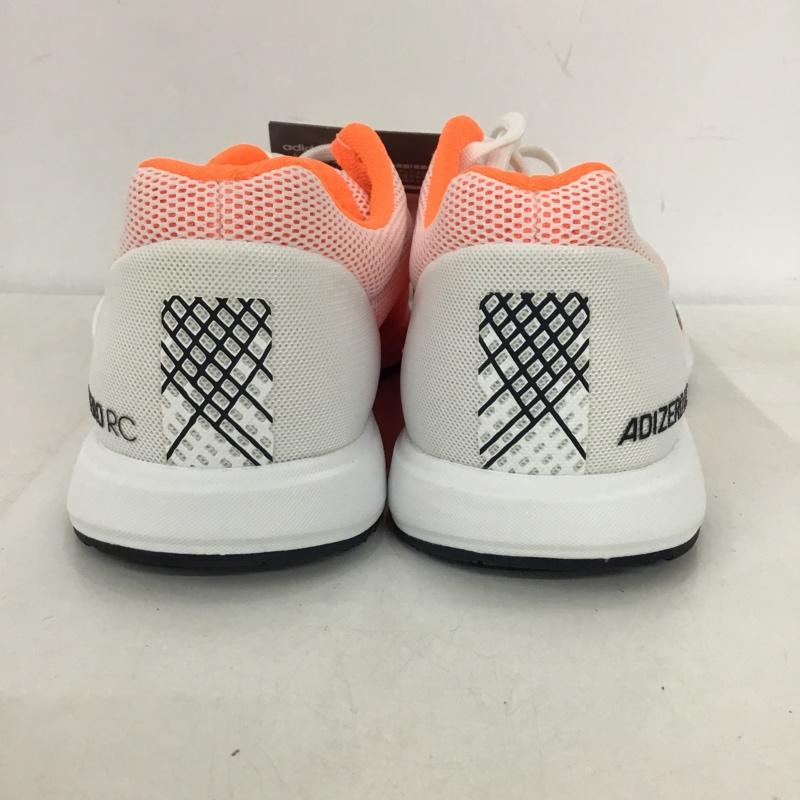 アディダス adidas スニーカー スニーカー F34064 adizero rc 23.5cm 箱有 ランニングシューズ 23.5cm ロゴ、文字 橙 / オレンジ / X 白 / ホワイト / X 黒 / ブラック /  レディース USED 古着 中古 10147902