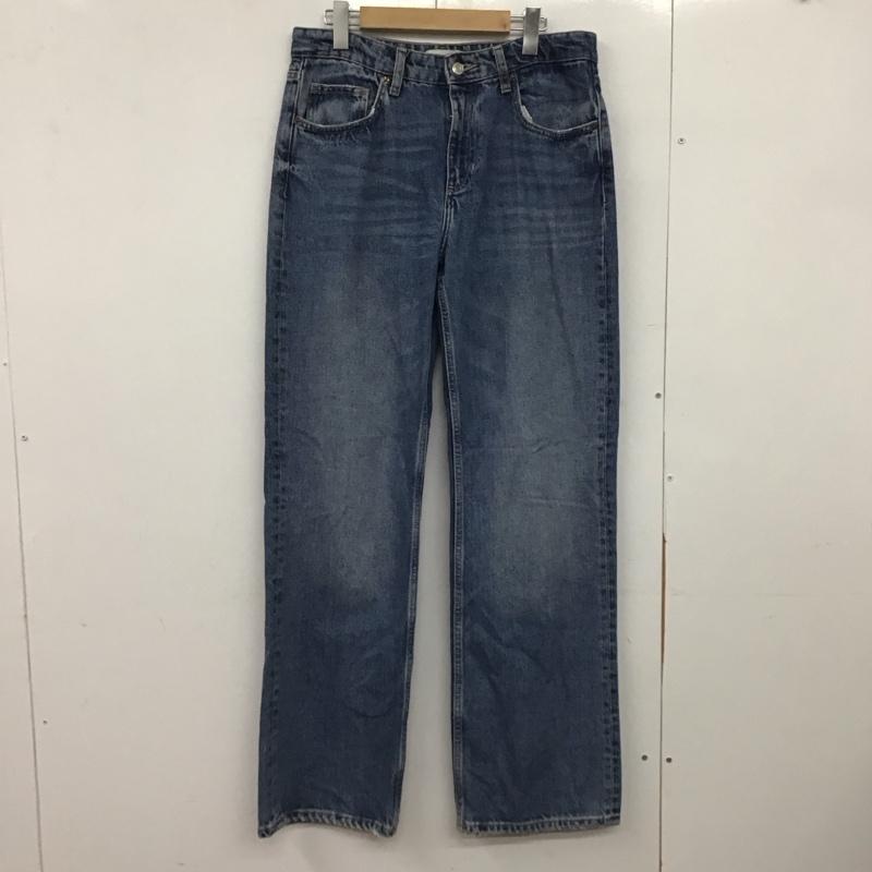 ザラ ZARA パンツ デニム、ジーンズ デニムパンツ ワイドパンツ カジュアルパンツ 40インチ 無地 インディゴ / インディゴ /  メンズ USED 古着 中古 10148530