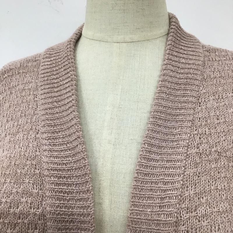ヘザー Heather カーディガン 長袖 HE070078CF ボレロ FREE 無地 桃 / ピンク /  レディース USED 古着 中古 10112037