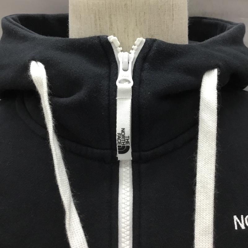 ザノースフェイス THE NORTH FACE パーカー 長袖 nt62130 REARVIEWFULLZIPHOODIE ジップアップパーカー L ロゴ、文字 黒 / ブラック /  メンズ USED 古着 中古 10121522