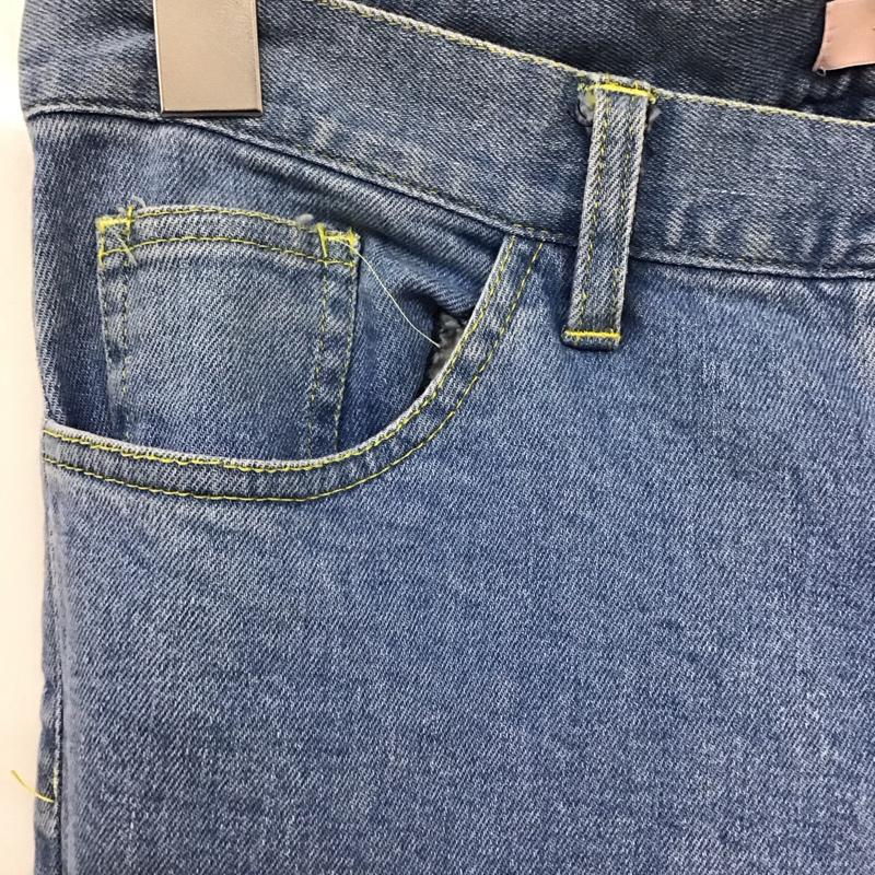 リルリリー lilLilly パンツ デニム、ジーンズ L18SS-PT201 デニムパンツ ダメージパンツ M 無地 インディゴ / インディゴ /  レディース USED 古着 中古 10117418