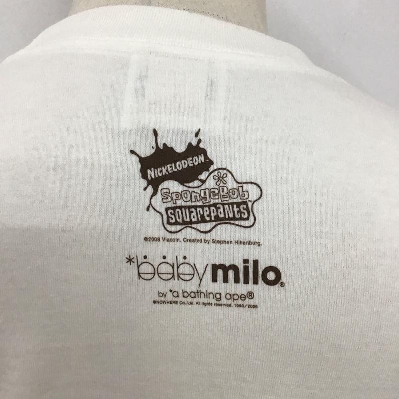 ベイプ BAPE Tシャツ 半袖 半袖カットソー プリントTシャツ クルーネックカットソー L プリント 白 / ホワイト /  メンズ USED 古着 中古 10127805