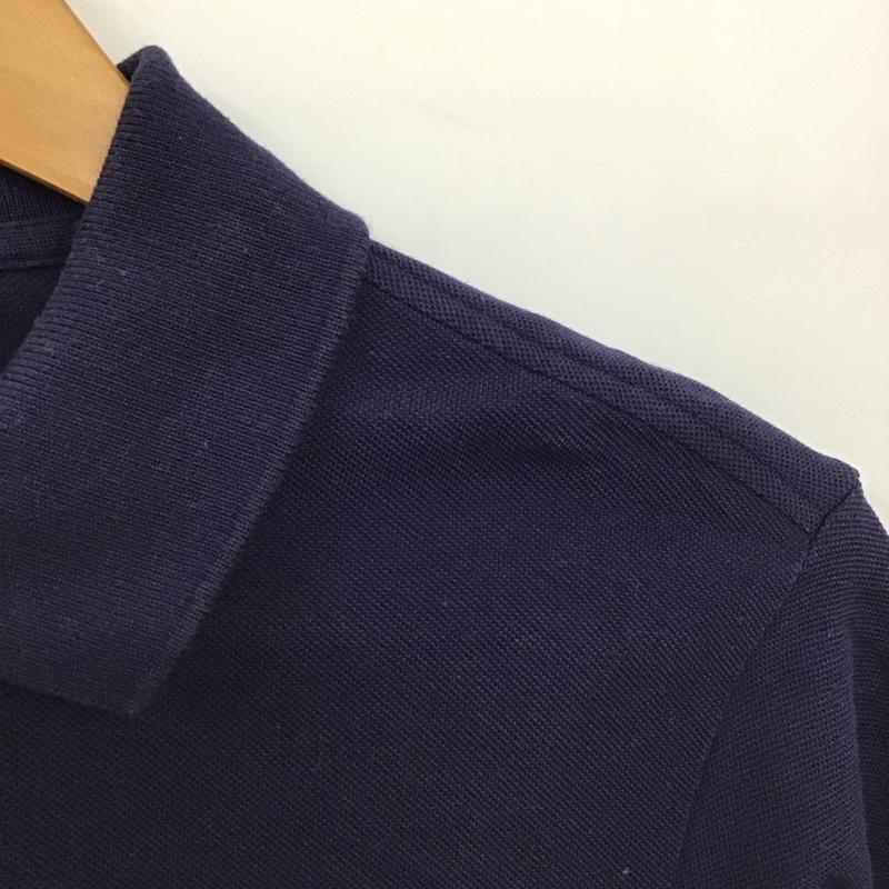 ラコステ LACOSTE ポロシャツ 半袖 半袖ポロシャツ カラーシャツ 半袖カットソー 3 ロゴ、文字 紺 / ネイビー /  メンズ USED 古着 中古 10149613