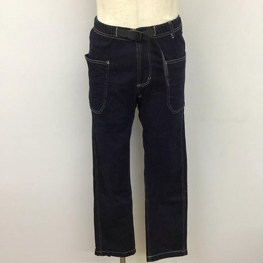 グラミチ GRAMICCI パンツ デニム、ジーンズ スリムパンツ カジュアルパンツ ストレートパンツ ストレッチパンツ XS ロゴ、文字 インディゴ / インディゴ /  メンズ USED 古着 中古 10122118