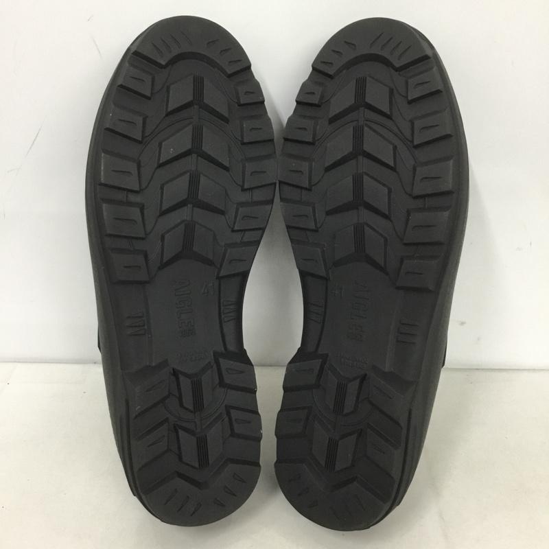 エーグル AIGLE カジュアルシューズ カジュアルシューズ ラバークロッグ ZZHNA86 レインシューズ 41 ロゴ、文字 黒 / ブラック /  メンズ USED 古着 中古 10142723