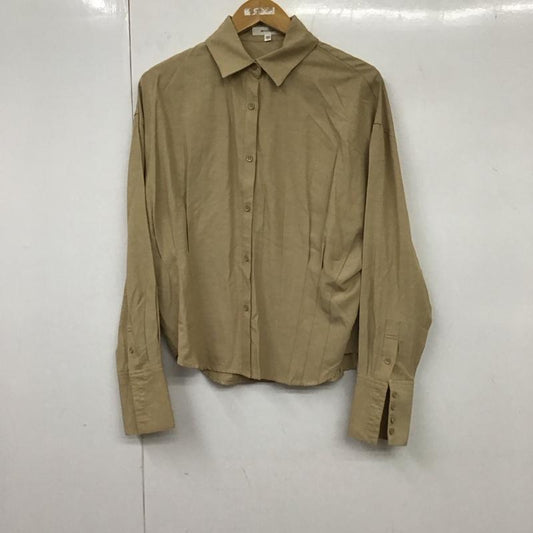 マウジー MOUSSY シャツ、ブラウス 長袖 010AAH30-7990 FREE 無地 ベージュ / ベージュ /  レディース USED 古着 中古 10131091