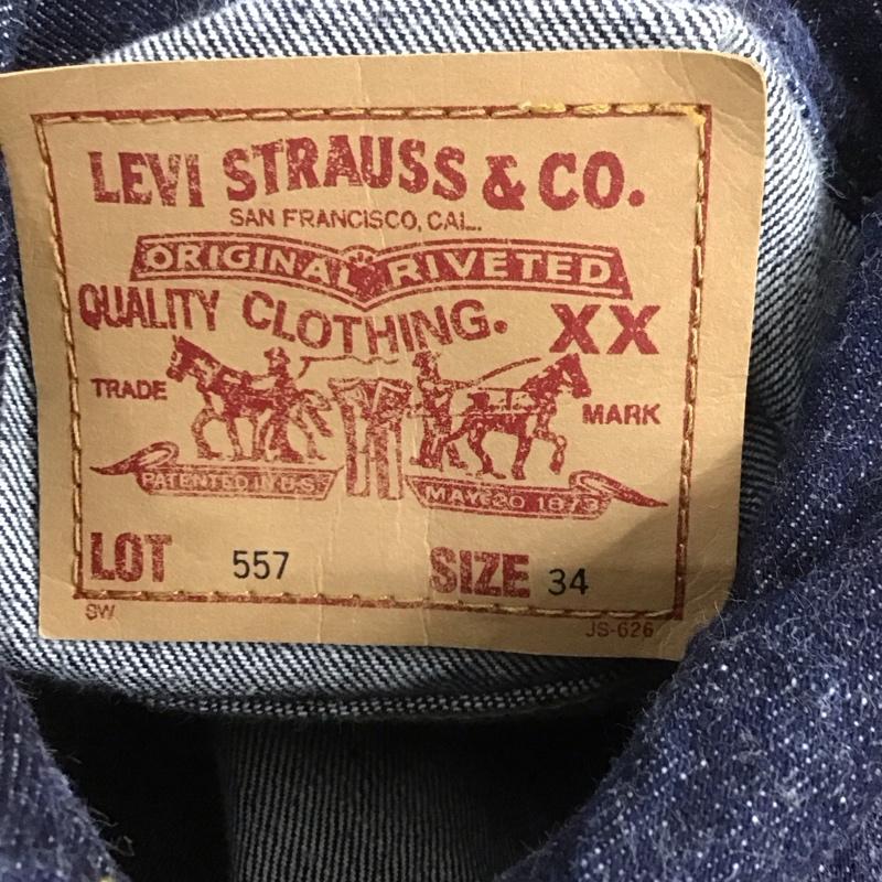 リーバイス Levi s ジャケット、上着 ジャケット、ブレザー Ｇジャン デニムジャケット 34 無地 インディゴ / インディゴ /  メンズ USED 古着 中古 10106676