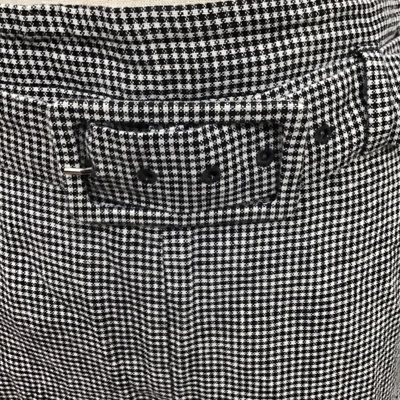 ザラ ZARA パンツ スラックス スラックスパンツ ワイドパンツ チェックパンツ カジュアルパンツ XS チェック 白 / ホワイト / X 黒 / ブラック /  レディース USED 古着 中古 10115957