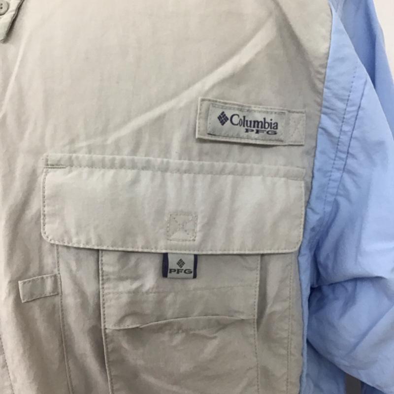 コロンビア Columbia シャツ、ブラウス 長袖 120 fm7048 バハマシャツ 長袖シャツ カジュアルシャツ L 無地 マルチカラー / マルチカラー /  メンズ USED 古着 中古 10125478