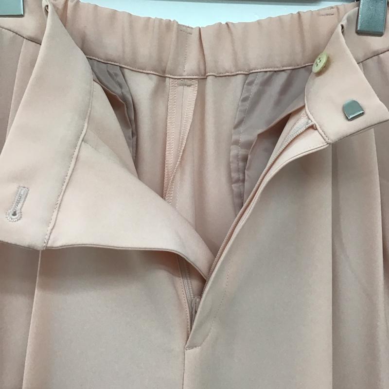 ユナイテッドアローズ UNITED ARROWS パンツ スラックス 1514-199-5332 ポリエステル 2タック ワイドパンツ 38 無地 桃 / ピンク /  レディース USED 古着 中古 10147041