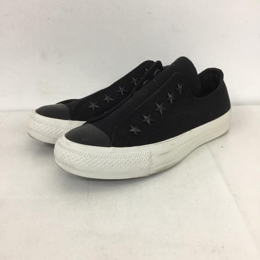 コンバース CONVERSE スニーカー スニーカー 1SC541 ALL STAR 100 STARSLIP OX 23cm スタッズ 23.0cm ロゴ、文字 黒 / ブラック /  レディース USED 古着 中古 10130519