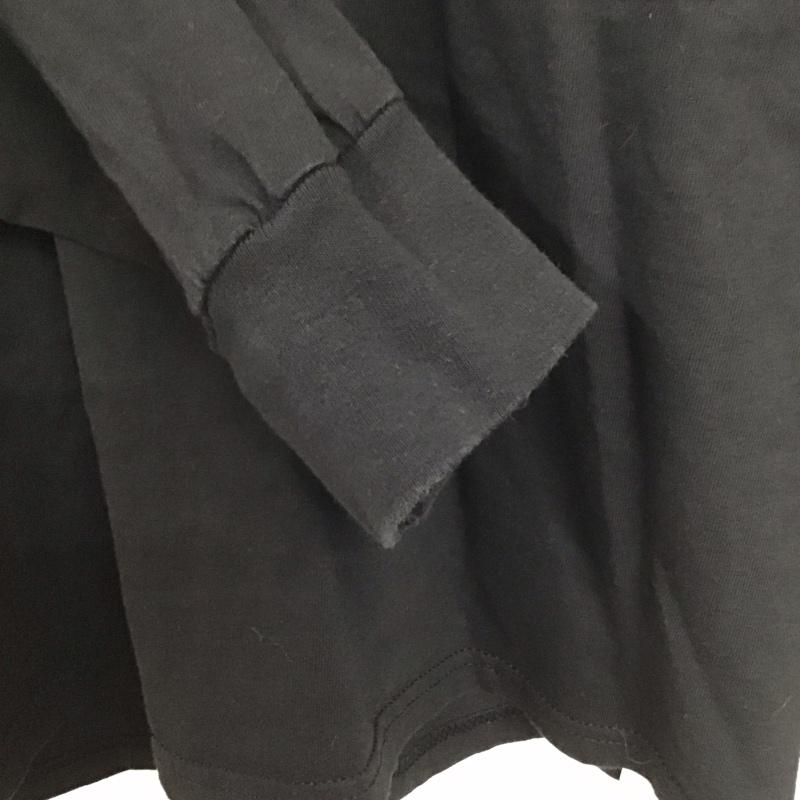 ステューシー STUSSY カットソー 長袖 長袖カットソー プリントカットソー クルーネック DSM GINZA M ロゴ、文字 黒 / ブラック /  メンズ USED 古着 中古 10136590