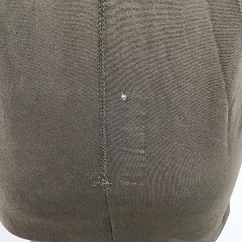 ディーゼル DIESEL Tシャツ 半袖 Vネック プリント L ロゴ、文字 茶 / ブラウン /  メンズ USED 古着 中古 10107537