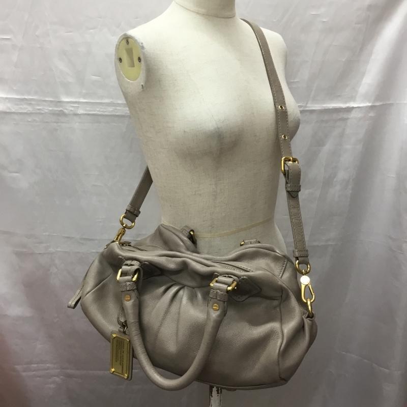 マークバイマークジェイコブス MARC by MARC JACOBS ハンドバッグ ハンドバッグ ショルダーバッグ 2WAY 牛革 無地 グレージュ / グレージュ /  レディース USED 古着 中古 10112516