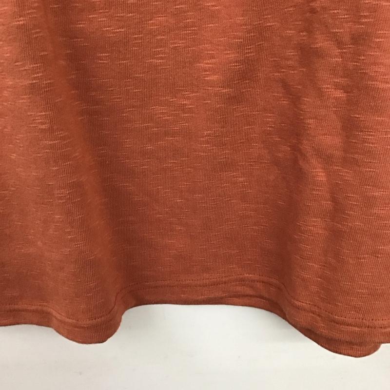 ティージー Tieasy Tシャツ 半袖 半袖カットソー プリントTシャツ クルーネックカットソー 4 無地 橙 / オレンジ /  メンズ USED 古着 中古 10132749