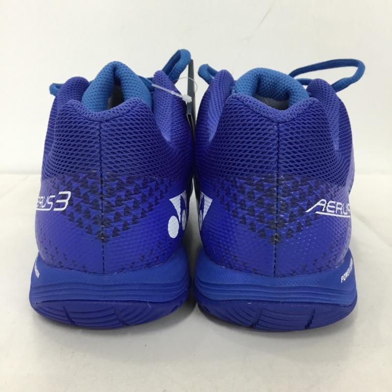 ヨネックス YONEX スニーカー スニーカー SHBA3M パワークッション エアラス3メン バドミントンシューズ 24cm 箱有 24.0cm ロゴ、文字 青 / ブルー /  レディース USED 古着 中古 10147951