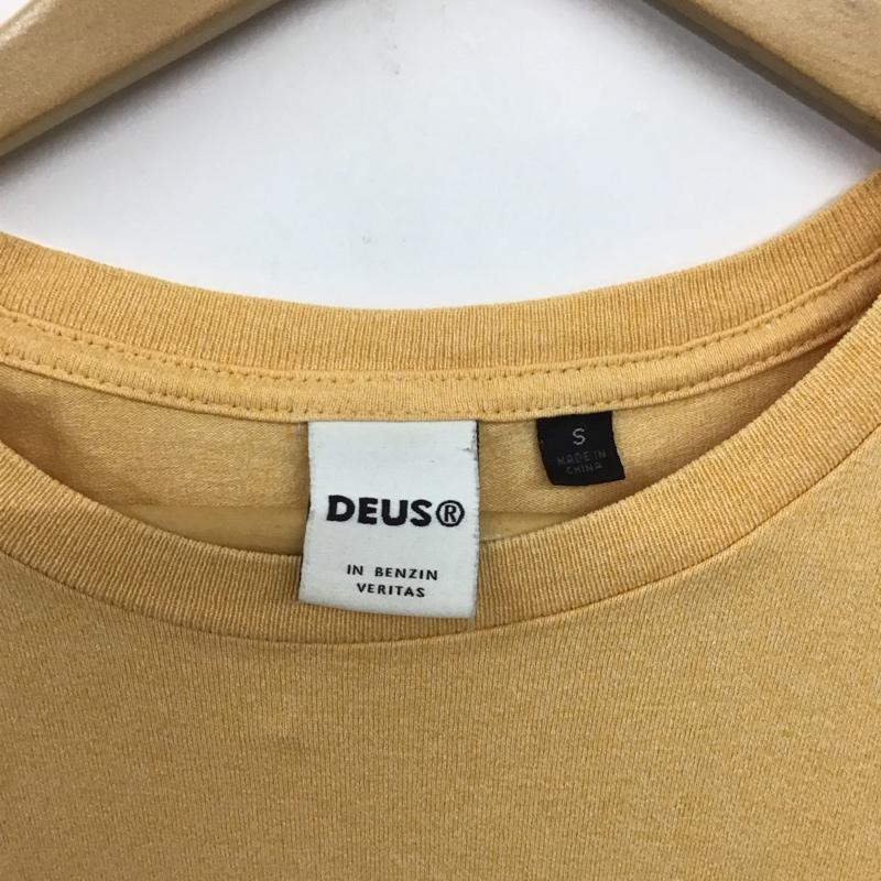 デウスエクスマキナ DEUS EX MACHINA Tシャツ 半袖 S ロゴ、文字 橙 / オレンジ /  メンズ USED 古着 中古 10141112