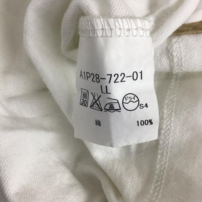 バーバリーロンドン Burberry London ポロシャツ 半袖 A1P28-722-01 胸ポケット LL ワンポイント 白 / ホワイト /  メンズ USED 古着 中古 10111843
