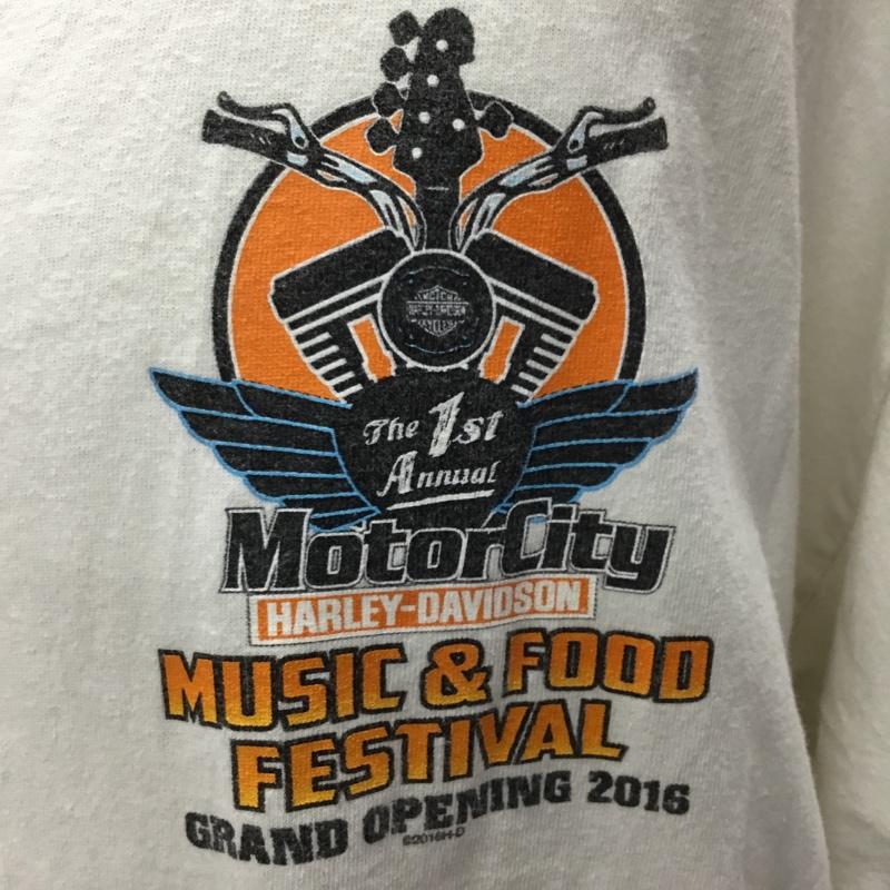 ハーレーダビッドソン Harley-Davidson Tシャツ 半袖 半袖カットソー プリントTシャツ クルーネックカットソー 古着 プリント マルチカラー / マルチカラー /  メンズ USED 古着 中古 10119414