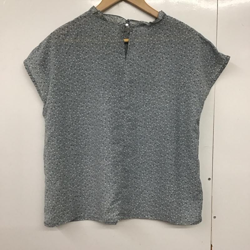 エヘカソポ ehka sopo カットソー 半袖 FREE 総柄 水色 / ライトブルー /  レディース USED 古着 中古 10141560