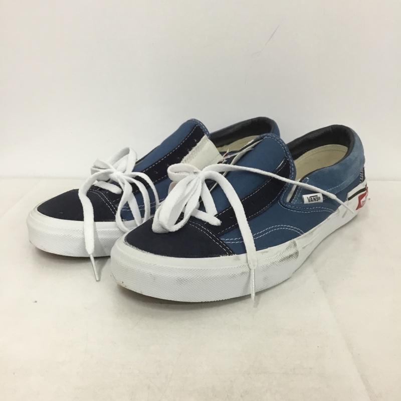 バンズ VANS スニーカー スニーカー 721454 スリッポン 28cm 28.0cm ロゴ、文字 紺 / ネイビー / X 白 / ホワイト /  メンズ USED 古着 中古 10141551
