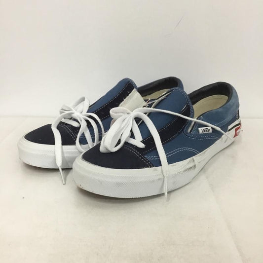 バンズ VANS スニーカー スニーカー 721454 スリッポン 28cm 28.0cm ロゴ、文字 紺 / ネイビー / X 白 / ホワイト /  メンズ USED 古着 中古 10141551