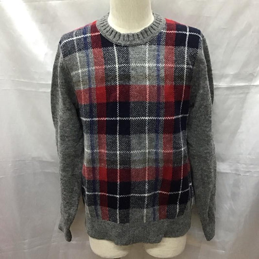 ジム gim ニット、セーター 長袖 長袖 L チェック マルチカラー / マルチカラー /  メンズ USED 古着 中古 10111714