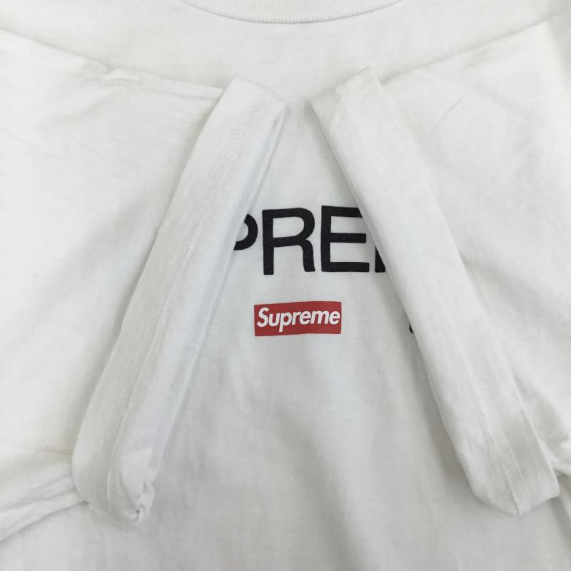 シュプリーム Supreme Tシャツ 半袖 21AW Est.1994 Tee XL ロゴ、文字 白 / ホワイト /  メンズ USED 古着 中古 10134786