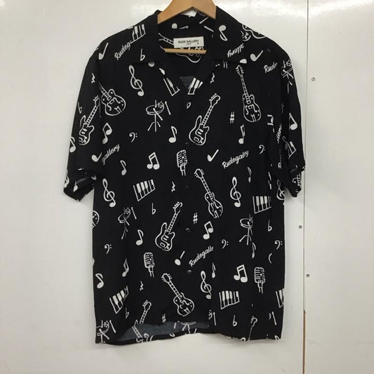 ルードギャラリー RUDE GALLERY シャツ、ブラウス 半袖 半袖シャツ プリントシャツ ポケットシャツ 3 プリント 黒 / ブラック /  メンズ USED 古着 中古 10140512