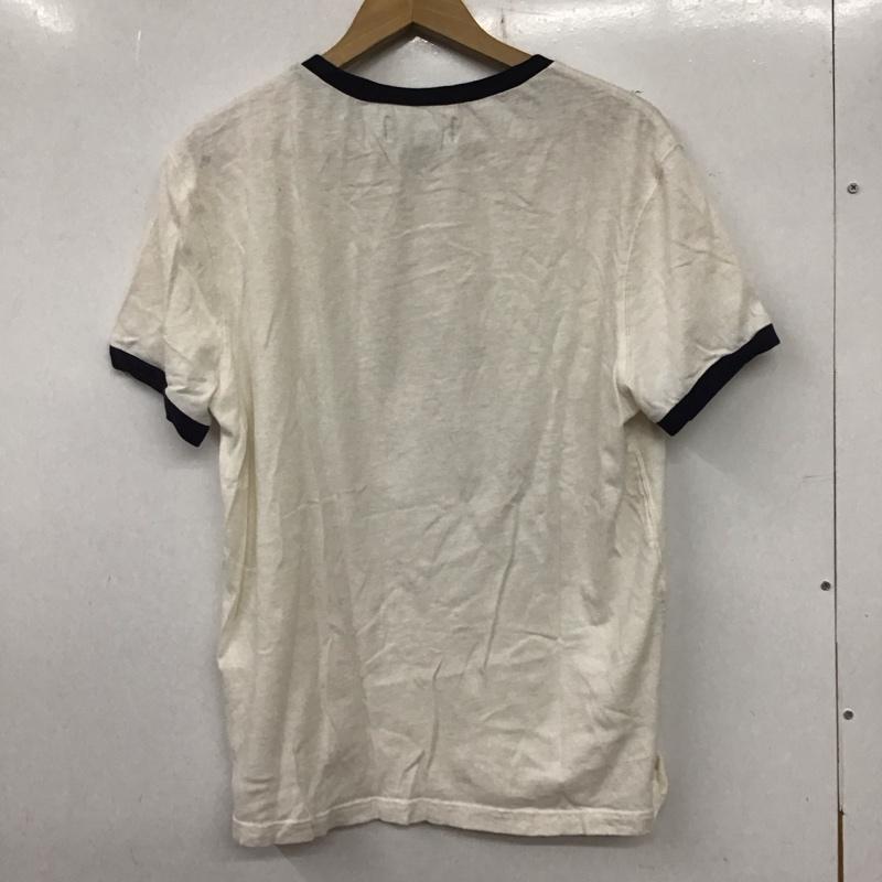 ポロバイラルフローレン Polo by RALPH LAUREN Tシャツ 半袖 半袖カットソー プリントTシャツ クルーネックカットソー XL ロゴ、文字 白 / ホワイト /  メンズ USED 古着 中古 10134942
