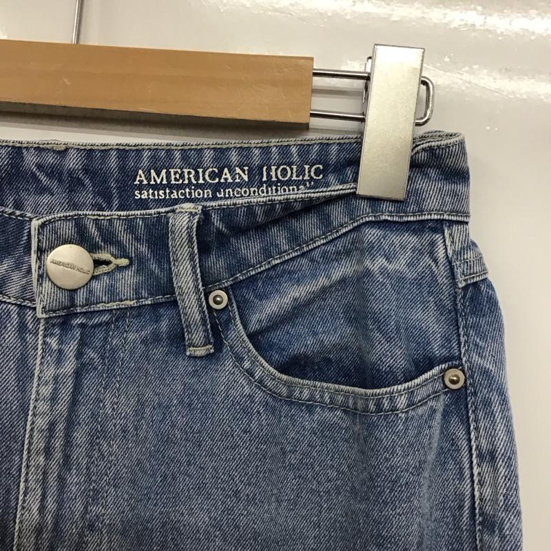 アメリカンホリック AMERICAN HOLIC パンツ デニム、ジーンズ M 無地 水色 / ライトブルー /  レディース USED 古着 中古 10142919