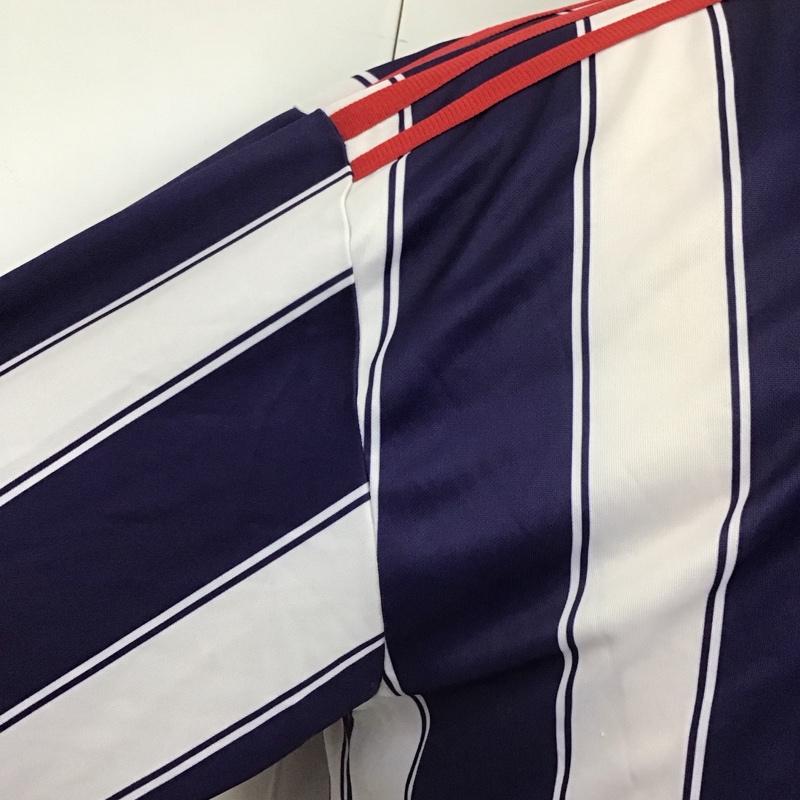 アディダス adidas カットソー 長袖 長袖カットソー スポーツウェア ロングスリーブカットソー プリントTシャツ L ストライプ マルチカラー / マルチカラー /  メンズ USED 古着 中古 10115291