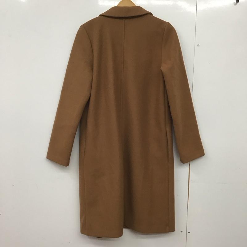 ザラ ZARA コート コート一般 ロングコート カラージャケット アウター M 無地 茶 / ブラウン /  レディース USED 古着 中古 10145428