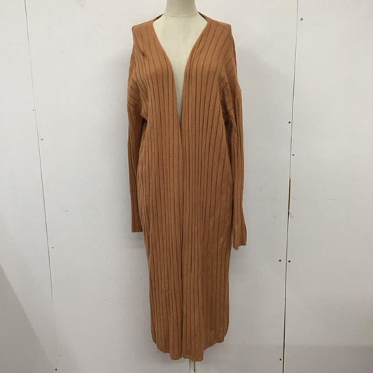 マウジー MOUSSY カーディガン 長袖 010dsa70-570 COTTONMIXRIBLONGカーディガン ロングカーディガン FREE 無地 橙 / オレンジ /  レディース USED 古着 中古 10123841