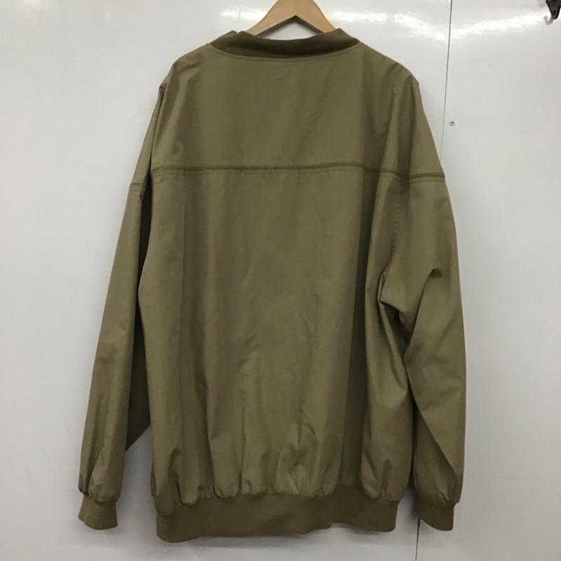古着 USED ジャケット、上着 ジャンパー、ブルゾン ジップアップジャケット アウター ノーカラージャケット 無地 ベージュ / ベージュ /  メンズ USED 古着 中古 10144737