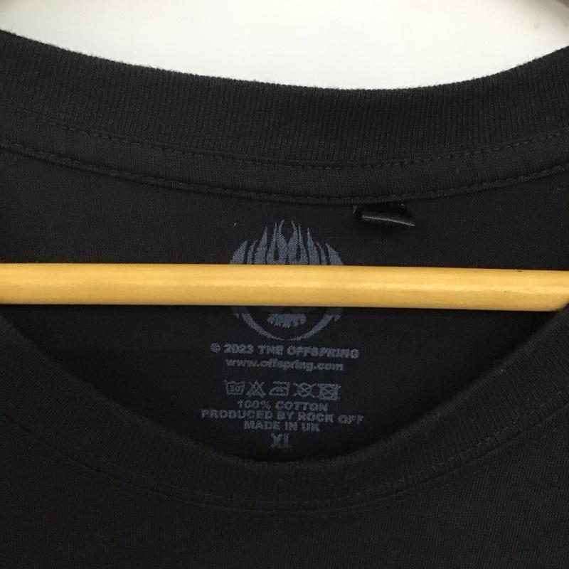 古着 USED Tシャツ 半袖 半袖カットソー プリントTシャツ クルーネックカットソー XL プリント 黒 / ブラック /  メンズ USED 古着 中古 10137626