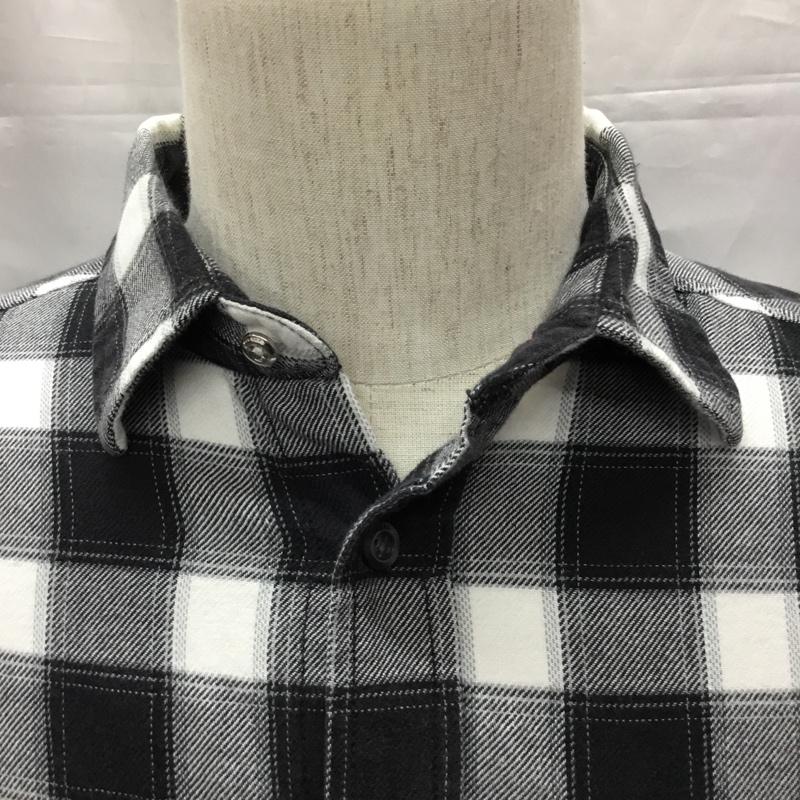 ディーゼル DIESEL シャツ、ブラウス 長袖 長袖シャツ カラーシャツ ポケットシャツ 長袖カットソー チェックシャツ S チェック 白 / ホワイト / X 黒 / ブラック /  メンズ USED 古着 中古 10117574