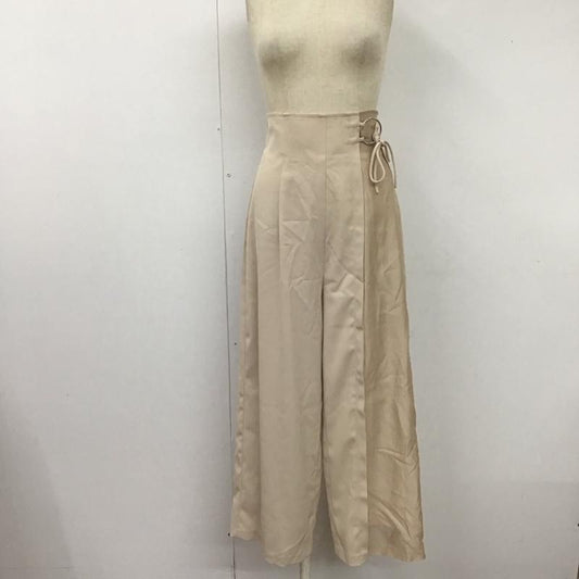ムルーア MURUA ボトムス ボトムス 012110700401-01 アシンメトリーデザインパンツ ワイドパンツ FREE 無地 アイボリー / アイボリー /  レディース USED 古着 中古 10109031