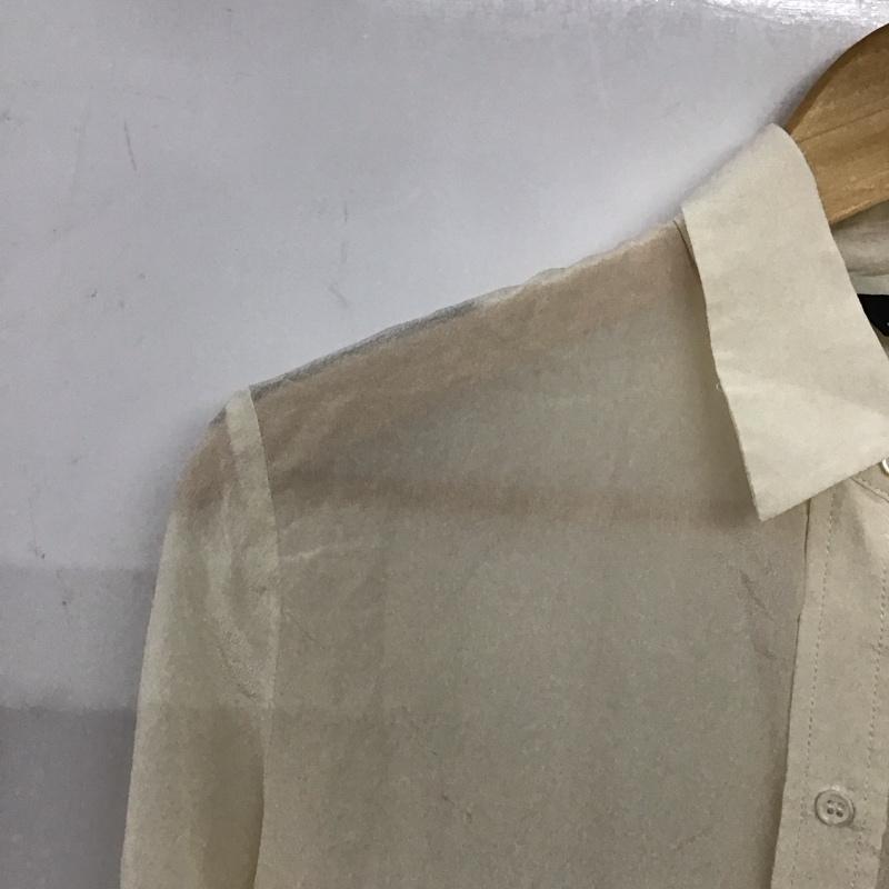 ザラウーマン ZARA WOMAN シャツ、ブラウス 長袖 M 無地 アイボリー / アイボリー /  レディース USED 古着 中古 10136907