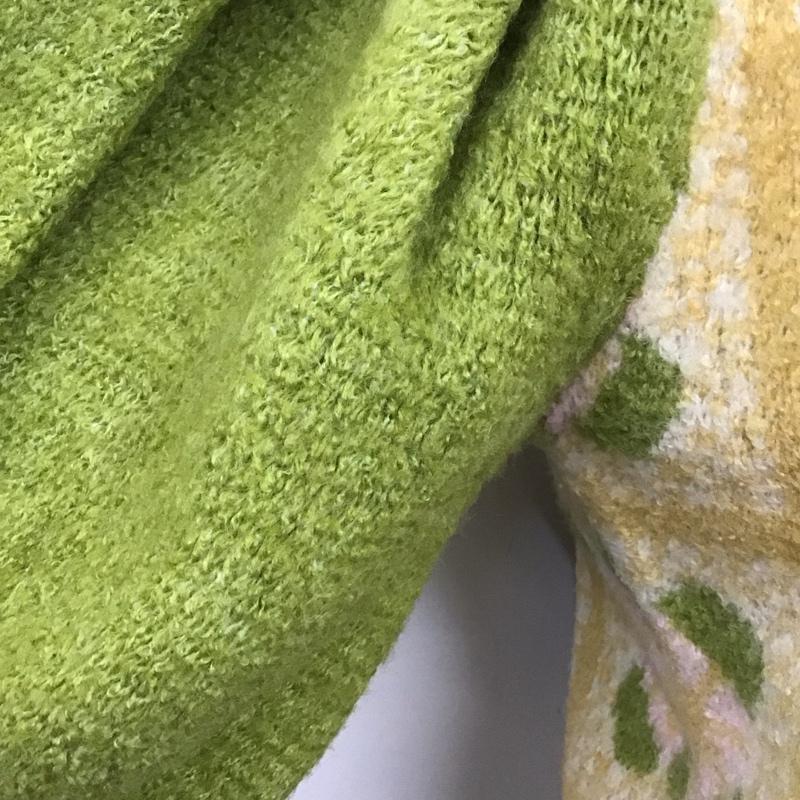ザラ ZARA カーディガン 半袖 8689 008 050 フラワージャカードニット パフスリーブ S  マルチカラー / マルチカラー /  レディース USED 古着 中古 10121571