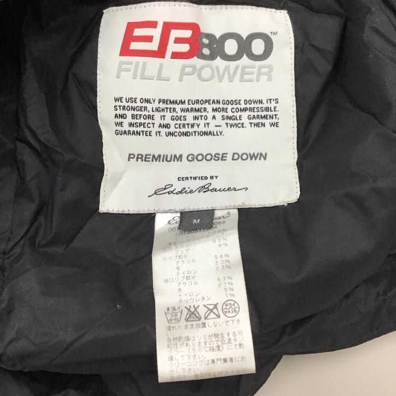 エディーバウアー Eddie Bauer ジャケット、上着 ジャンパー、ブルゾン ジップアップジャケット ジャンパー ジャケット ダウンジャケット アウター M ロゴ、文字 黒 / ブラック /  メンズ USED 古着 中古 10110754