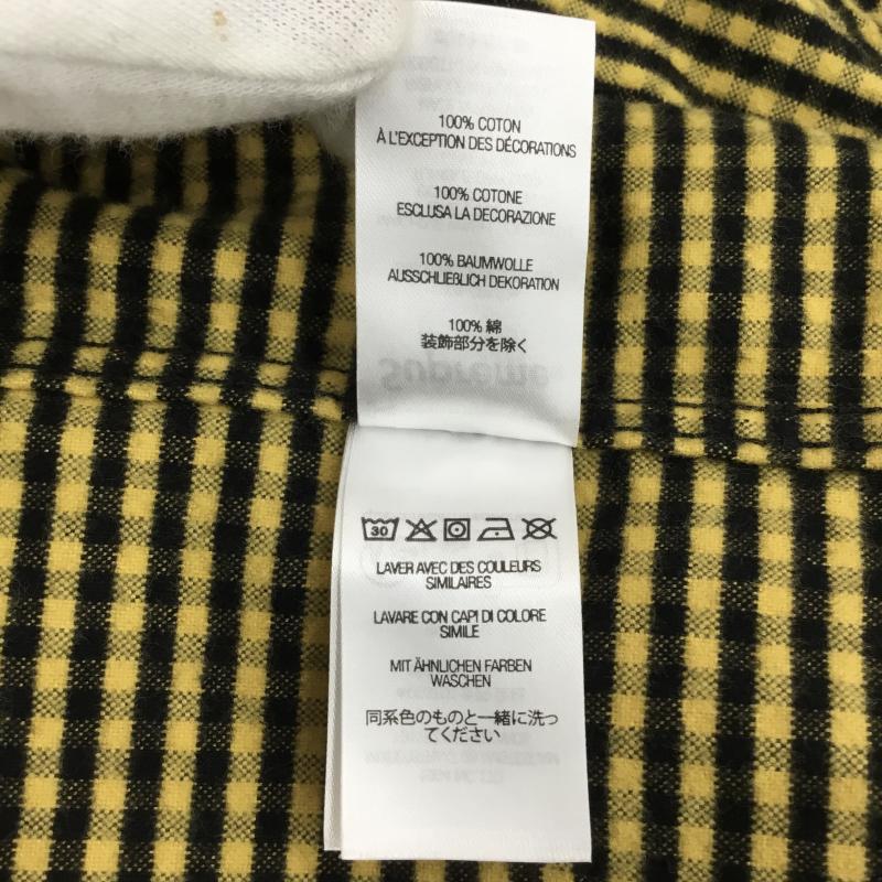 シュプリーム Supreme シャツ、ブラウス 長袖 24AW loose fit flannel oxford shirt M チェック 黒 / ブラック / X 黄 / イエロー /  メンズ USED 古着 中古 10123110