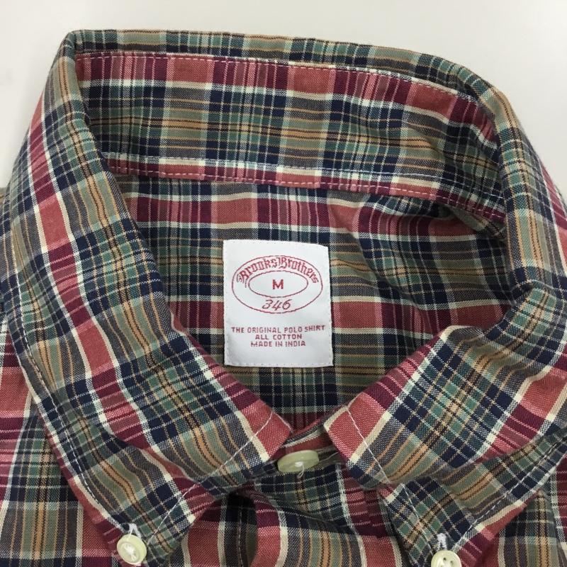 ブルックスブラザーズ BROOKS BROTHERS シャツ、ブラウス 半袖 ボタンダウン 胸ポケット M チェック マルチカラー / マルチカラー /  メンズ USED 古着 中古 10111602