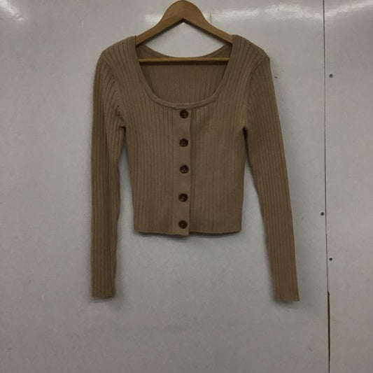 アルシーヴ archives カーディガン 長袖 FREE 無地 ベージュ / ベージュ /  レディース USED 古着 中古 10137794