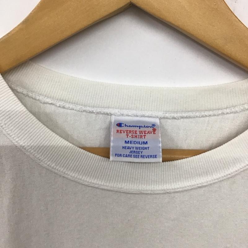 チャンピオン Champion Tシャツ 半袖 c3-m304 ショートスリーブTシャツ プリントTシャツ M ロゴ、文字 白 / ホワイト /  メンズ USED 古着 中古 10134051