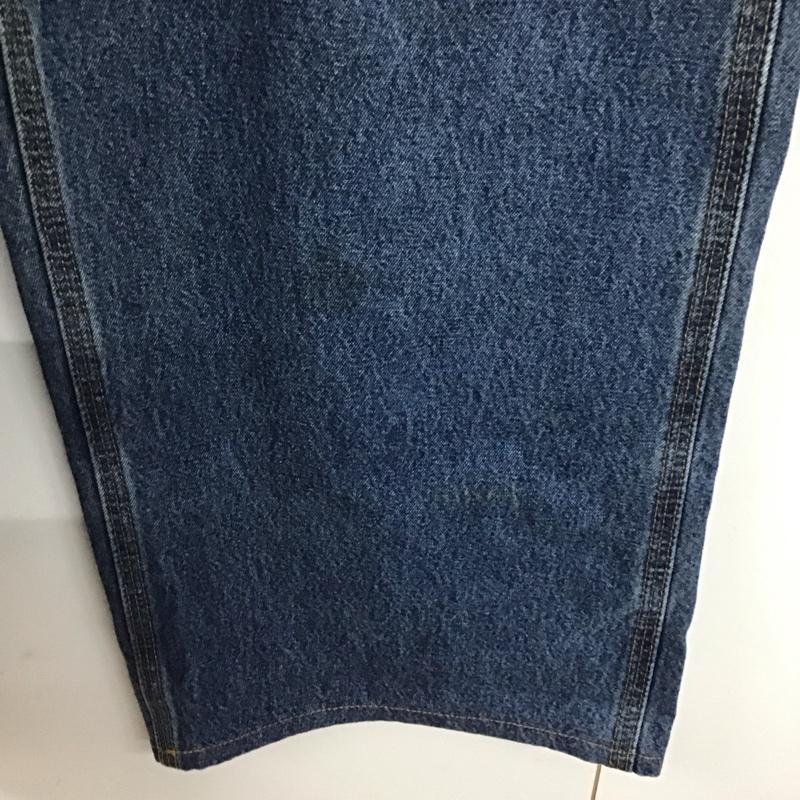 カーハート Carhartt パンツ デニム、ジーンズ デニムパンツ ワイドパンツ カジュアルパンツ 38 無地 インディゴ / インディゴ /  メンズ USED 古着 中古 10142625