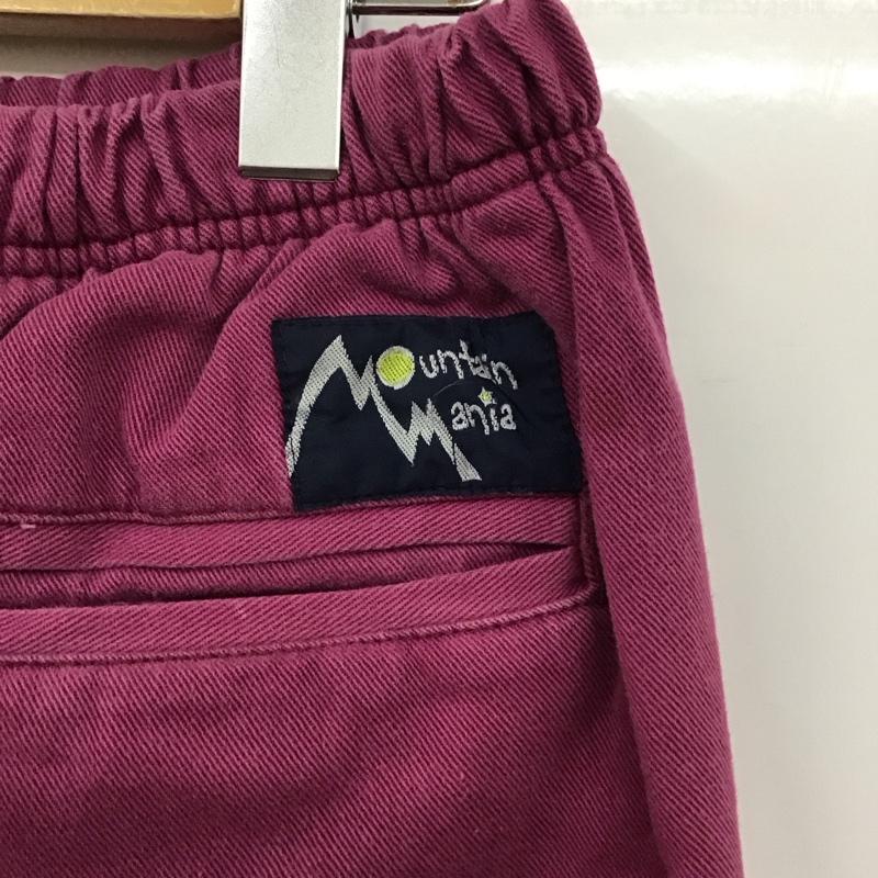 マウンテンマニア mountainmania パンツ ショートパンツ ショートパンツ ハーフパンツ カジュアルパンツ L ロゴ、文字 紫 / パープル /  メンズ USED 古着 中古 10129051