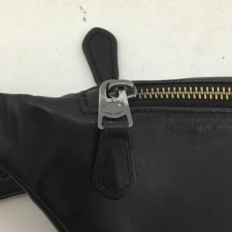 コーチ COACH ウエストバッグ ウエストバッグ F84711 シグネチャー ロゴ、文字 黒 / ブラック /  メンズ USED 古着 中古 10138121